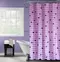 Штора для ванной «Fora» Темпур фукси 180/180 фиолетовый, фото №1