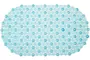 Коврик для ванной «Fora» паутинка 66/37 пластик голубой, фото №1
