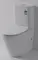 Унитаз компакт безободковый «Esbano» Alagon белый с сиденьем дюропласт с микролифтом белый, фото №1
