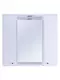 Зеркальный шкаф «Sanstar» Июнь 80 с подсветкой белый, картинка №2