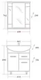 Мебель для ванной «Onika» Стелла 65.12 белая, изображение №4