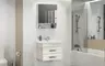 Мебель для ванной подвесная «Comforty» Никосия 60 дуб белый, изображение №4