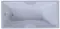 Ванна акриловая «Акватек» Феникс 180/85 с каркасом с сифоном белая, фото №1