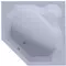 Ванна акриловая «Акватек» Лира 148/148 с каркасом с сифоном белая, фото №1