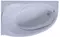 Ванна акриловая «Акватек» Бетта 150/95 с каркасом с сифоном белая левая, фото №1