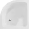 Душевой поддон «Aquanet» Optimal  90/90 высокий акриловый четверть круга белый с сифоном, фотография №3