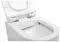 Подвесной унитаз безободковый «Aquanet» Rimless Cetus-W BL-102N-WHT белый с сиденьем дюропласт с микролифтом белое, картинка №6