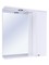 Зеркало с шкафчиком «Sanstar» Лира 70 с подсветкой белый правый, фото №1