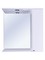 Зеркало с шкафчиком «Sanstar» Лира 70 с подсветкой белый правый, картинка №2