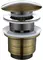 Донный клапан для раковины «Margaroli» 304LOB с механизмом Клик-Клак бронза, фото №1