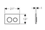 Кнопка смыва «Geberit» Omega 20 115.085.KJ.1 белый/хром глянцевый, картинка №2