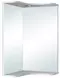 Зеркало «Runo» Классик 65 с подсветкой угловое белое, картинка №2