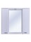 Зеркальный шкаф «Sanstar» Cristal 80 с подсветкой белый, картинка №2