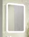Зеркальный шкаф «Alavann» Vanda Luxe 60 с сенсорным выключателем с подсветкой белый правый, фото №1