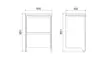 Тумба под раковину «Velvex» Klaufs 60 с 2 ящиками белая, картинка №6