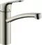 Смеситель для кухонной мойки «Hansgrohe» Focus M41 31806800 сталь, фото №1