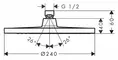 Верхний душ «Hansgrohe» Crometta S 26723000 хром, картинка №2