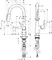 Смеситель для кухонной мойки «Hansgrohe» Talis M51 72815800 с выдвижным изливом сталь, картинка №2