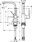 Смеситель для раковины «Hansgrohe» Metris S 31159000 с донным клапаном хром, картинка №2
