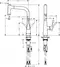Смеситель для кухонной мойки «Hansgrohe» Metris 14834000 с выдвижным изливом хром, картинка №2