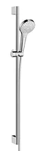 Душевой гарнитур «Hansgrohe» Croma Select S 26570400 хром/белый, фото №1