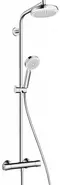 Душевая система «Hansgrohe» Crometta 27264400 с термостатом хром/белая, фото №1