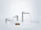 Смеситель для раковины «Hansgrohe» Talis E 71710000 с донным клапаном хром, фотография №3