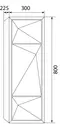 Подвесной шкаф «Marka One» Romb 30 подвесной white правый, изображение №4