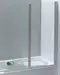 Шторка на ванну стеклянная «1Marka» HX-121 120/138 прозрачная универсальная, фото №1
