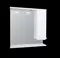 Зеркало с шкафчиком «1Marka» Кода 80 Лайт с подсветкой белый глянец правый, фото №1