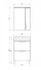 Мебель для ванной «ASB-Mebel» Миранда 60 белая, фотография №7