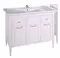 Мебель для ванной «ASB-Woodline» Гранда 105 белая с патиной серебро, картинка №2