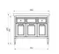 Тумба с раковиной «ASB-Woodline» Гранда 105 (Дуглас 105) белая с патиной серебро, фото №9