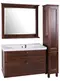 Мебель для ванной подвесная «ASB-Woodline» Прато 100 антикварный орех, фото №1