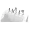 Ванна акриловая для омовений «Radomir» Тахарат 120/80 с каркасом с сифоном белая, изображение №4
