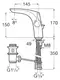 Смеситель для раковины «Roca» Insignia 75A333AC00 с донным клапаном хром, картинка №2