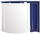 Зеркало с шкафчиком «ASB-Woodline» Эмили 105 с подсветкой синее с патиной золото правое, фото №1