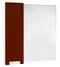 Зеркало с шкафчиком «Bellezza» Пегас 90 без света красное/белое левое, фото №1