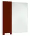 Зеркало с шкафчиком «Bellezza» Пегас 80 без света красное/белое левое, фото №1