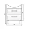 Мебель для ванной подвесная «Dreja» Alda 65 с ящиками белая, фото №5