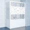 Шторка на ванну стеклянная «Triton» 2 двери Аква 150/150 аква-узоры, картинка №2