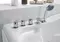 Гидромассажная ванна акриловая «Gemy» G9083 K 180/121 с каркасом с сифоном белая правая, фотография №3