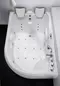 Гидромассажная ванна акриловая «Gemy» G9083 K 180/121 с каркасом с сифоном белая левая, фото №1