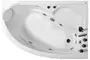 Гидромассажная ванна акриловая «Gemy» G9009 B 150/100 с каркасом с сифоном белая правая, фото №1