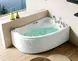 Гидромассажная ванна акриловая «Gemy» G9009 B 150/100 с каркасом с сифоном белая правая, фотография №3