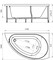 Гидромассажная ванна акриловая комплект «Radomir» Бергамо 168/100 (форсунки белые) белая левая/правая, изображение №4