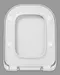 Сиденье для унитаза «Roca» The Gap 7801472001 дюропласт с микролифтом белая, изображение №4