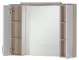 Зеркальный шкаф «Aquanet» Тиана 100 с подсветкой белый/светлый дуб, картинка №2
