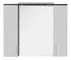 Зеркальный шкаф «Aquanet» Тиана 90 с подсветкой белый/венге, картинка №2
