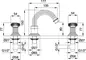 Смеситель для биде «Cezares» OLIMP-BBS2-01-O с донным клапаном хром, картинка №2
